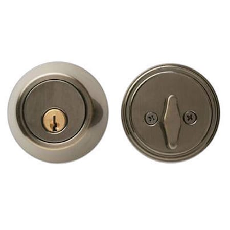 Home Plus Home Plus Antique Brass Brass Single Cylinder Deadbolt LA2131